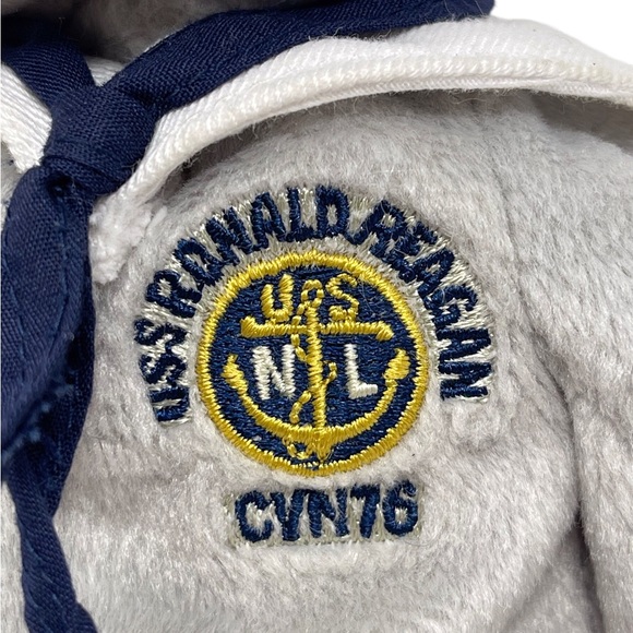 USS Ronald Reagan TY Beenie Baby plush sailor bear “Ronnie” 2003 - Picture 3 of 6